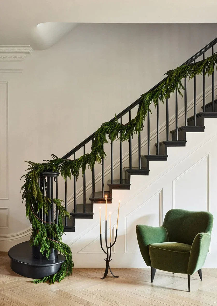 Real Touch Faux Norfolk Garland- 15Ft