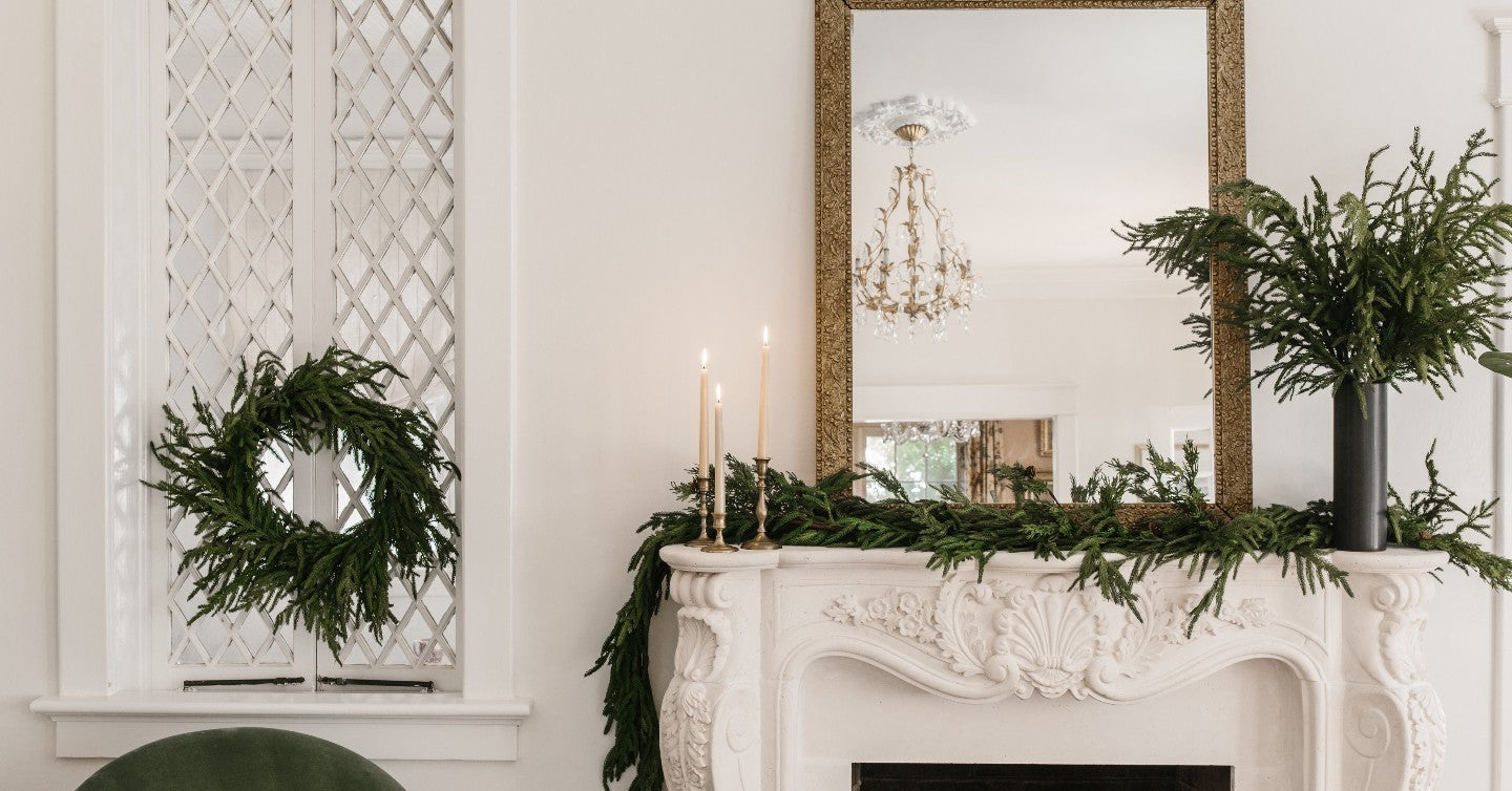 Real Touch Faux Norfolk Garland- 8Ft