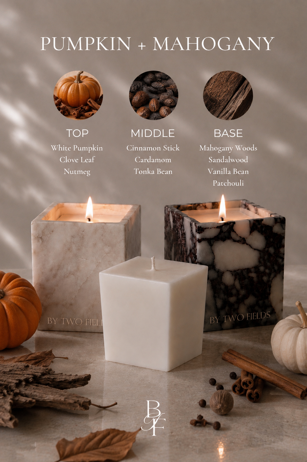 Mahogany & Pumpkin - 9oz Candle Refill