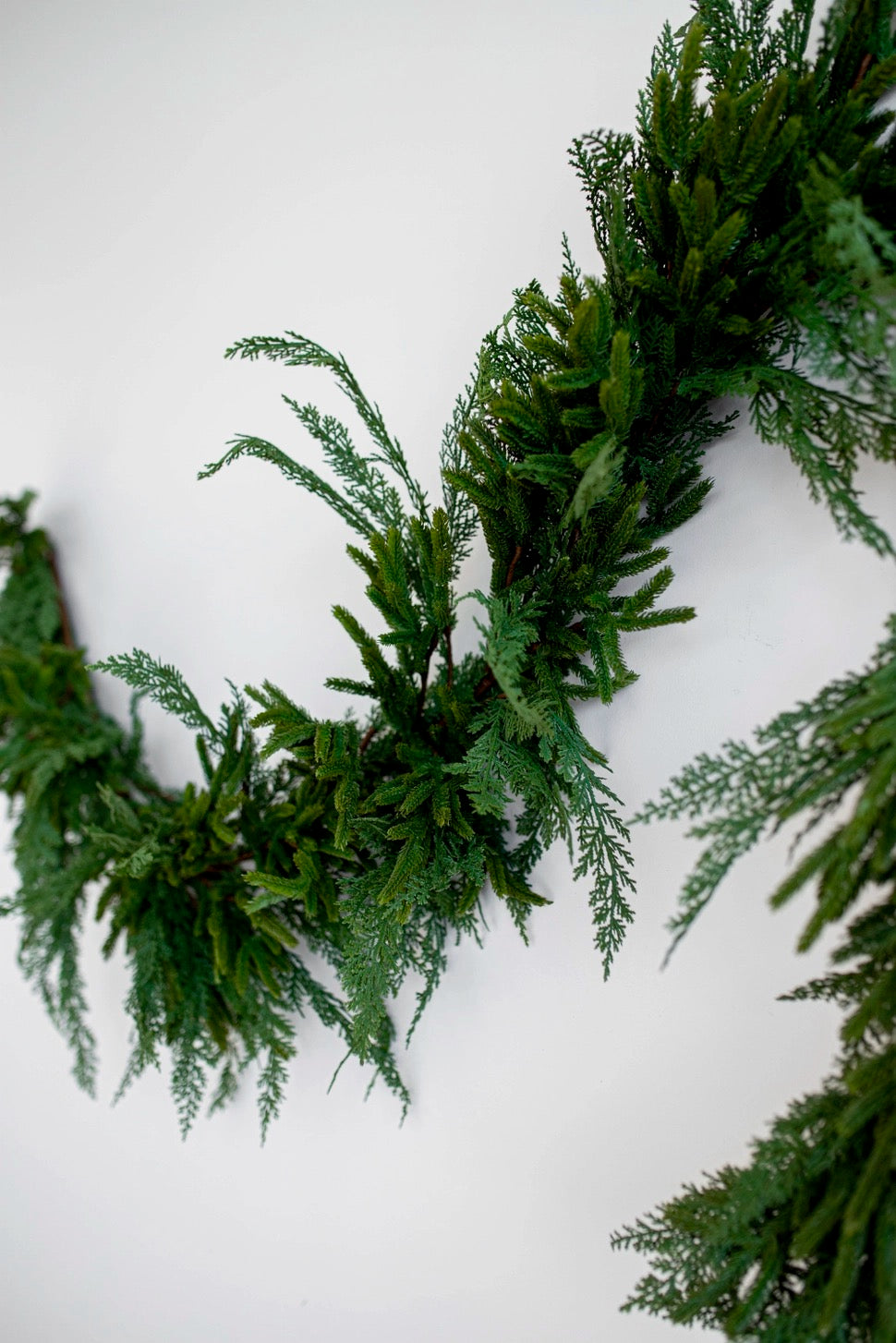 Real-Touch Faux Cypress Mixed Garland - 8ft