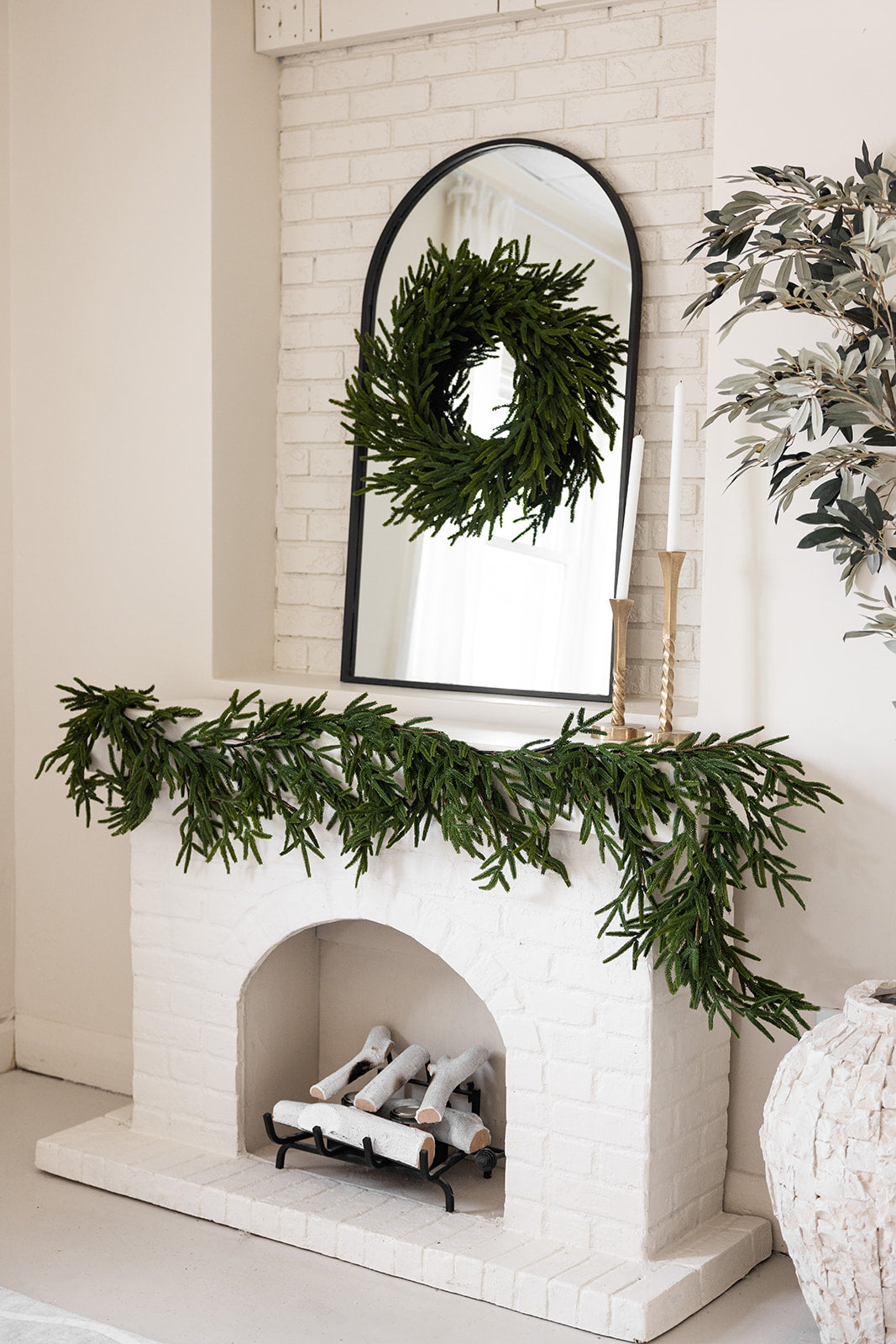 Real Touch Faux Norfolk Garland- 8Ft