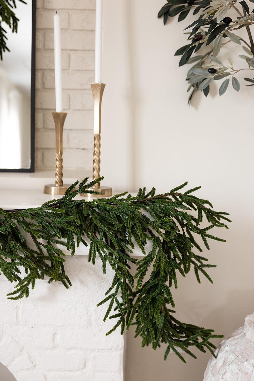 Real Touch Faux Norfolk Garland- 8Ft