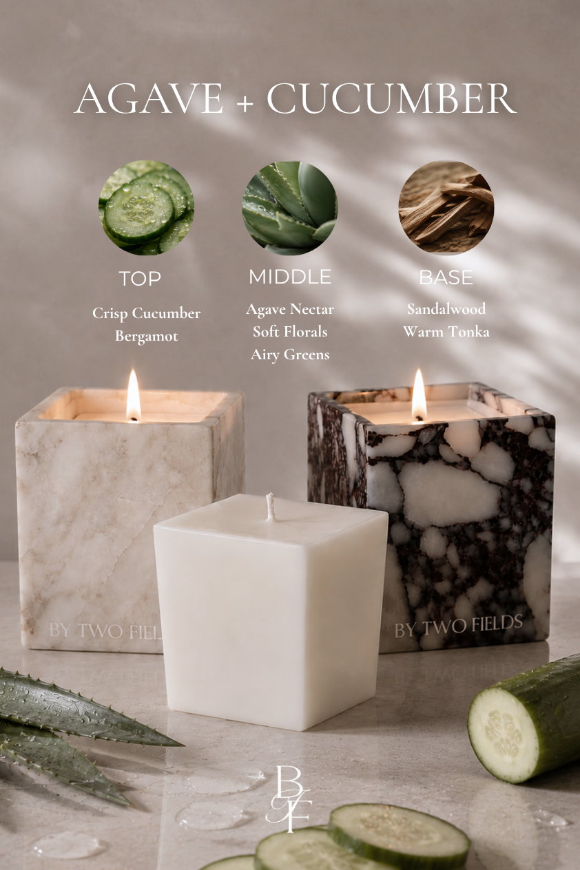 Agave & Cucumber- 9oz Candle Refill