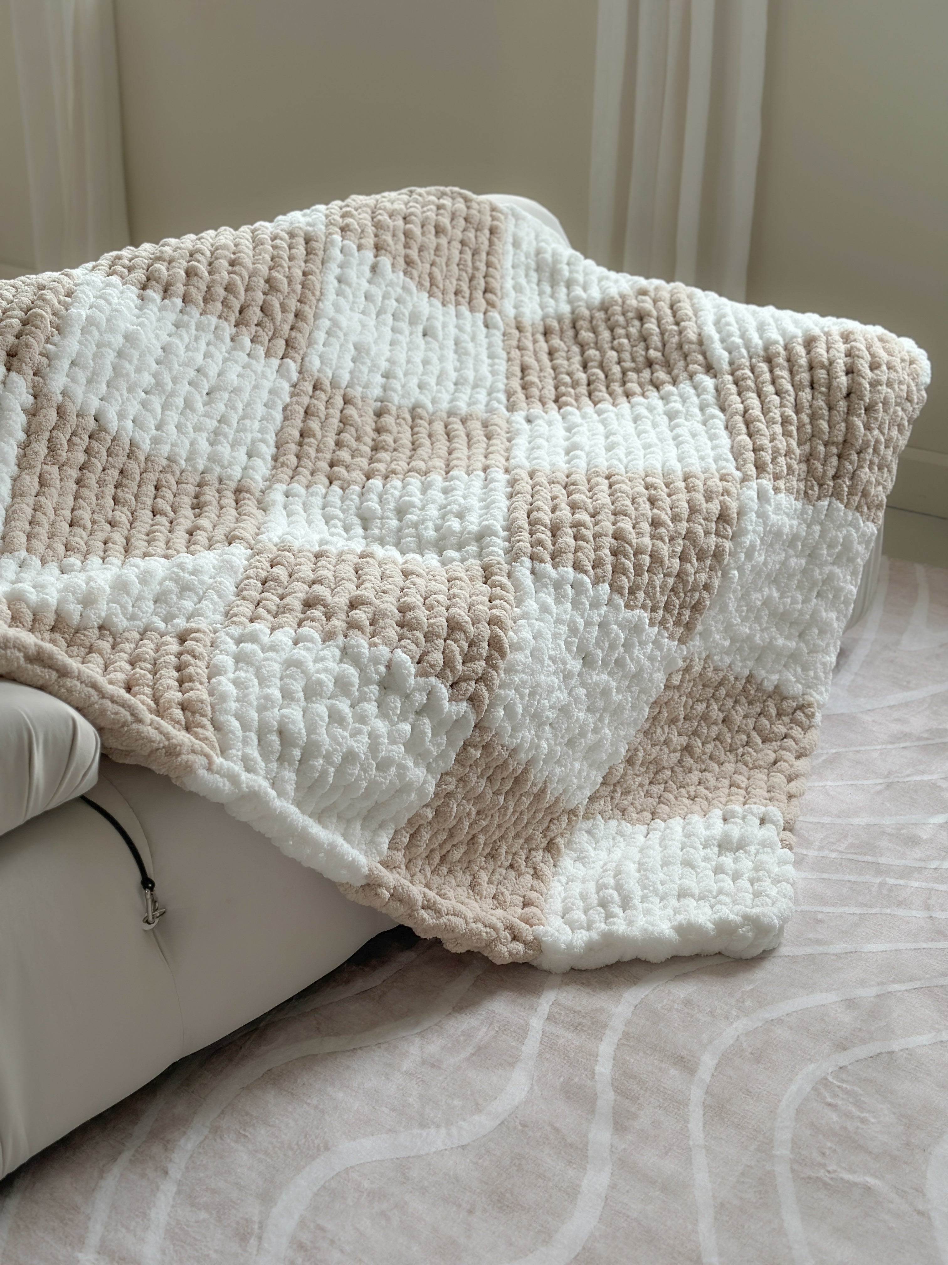 Chunky knit blanket wholesale sale