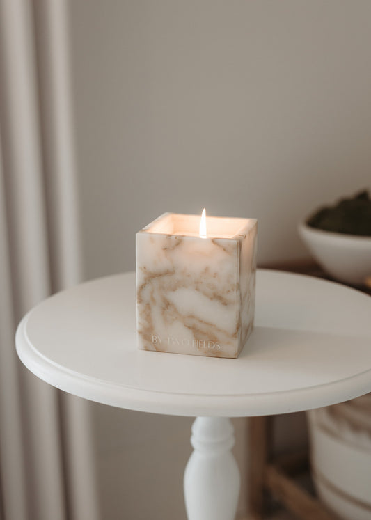 The Refillable Candle System -Light Calacatta