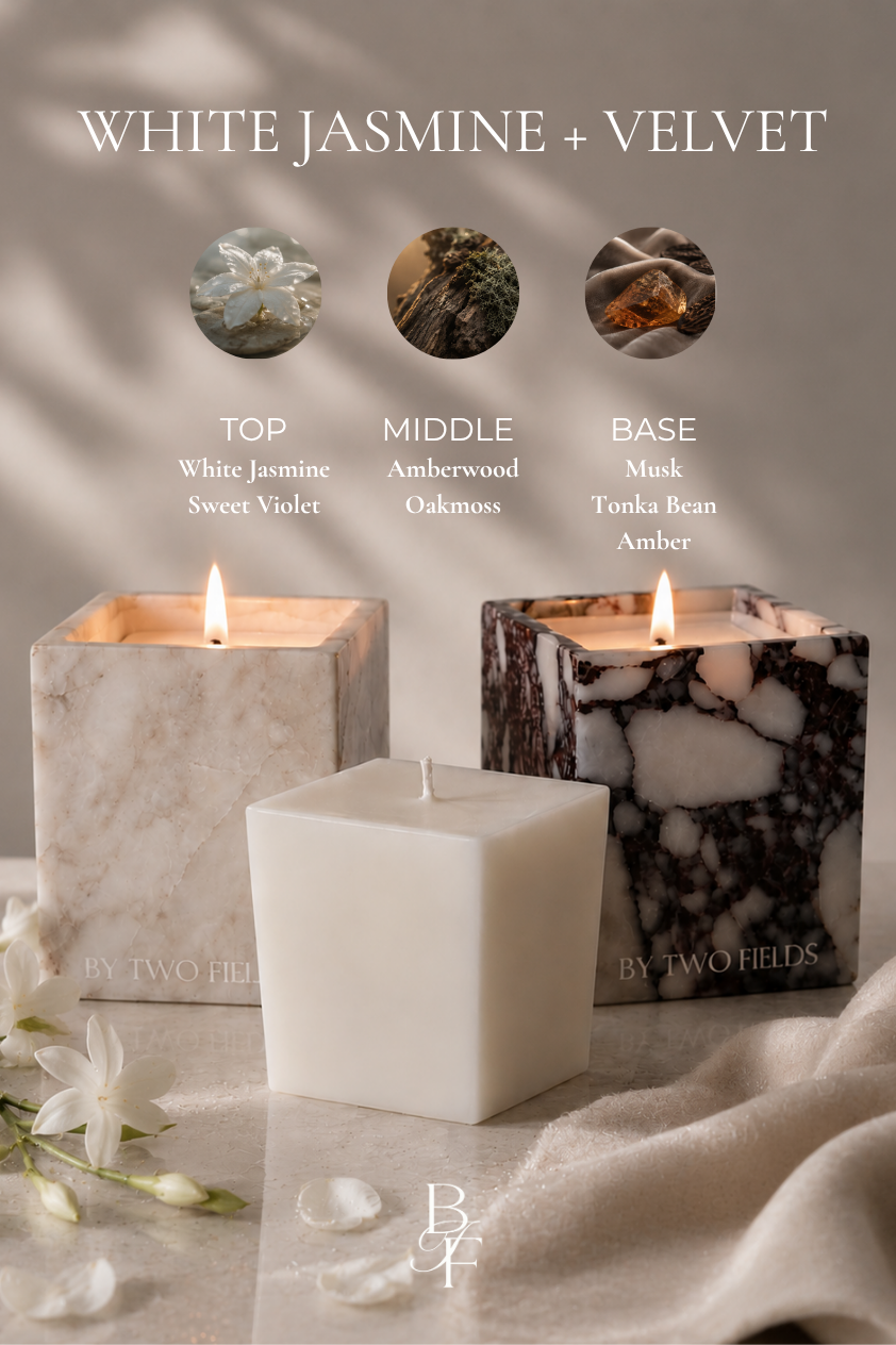 White Jasmine & Velvet - 9oz Candle Refill