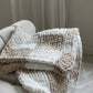 Checkered Chunky Knit Blanket